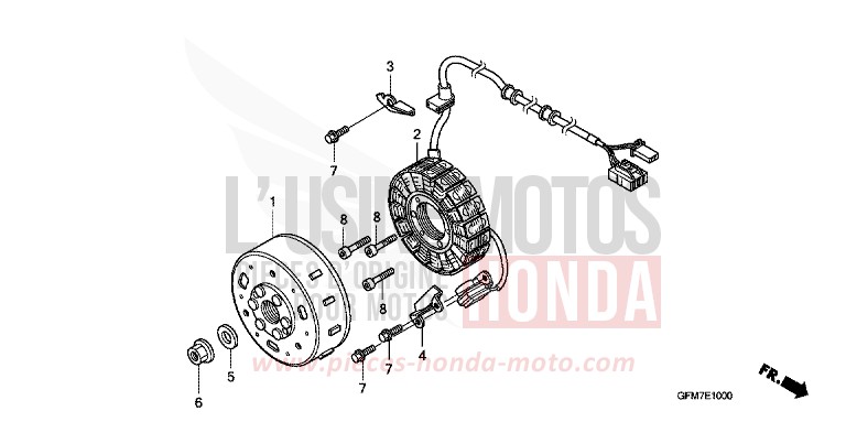 GENERATOR for NHX 110 BLACK (NH1) from 2008